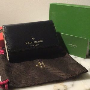 Kate Spade small card holder & change purse, w/ box & storage bag
